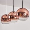 Suspension - Verre 30 cm Koyotot Clair, Cuivré, 3 lumières