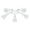 Applique murale Eglo Dakar 6 LED Chrome, Blanc, 5 lumières