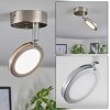 Plafonnier Sarnadinha LED Nickel mat, 1 lumière