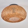 Plafonnier 30 cm Bauro Noir, 1 lumière