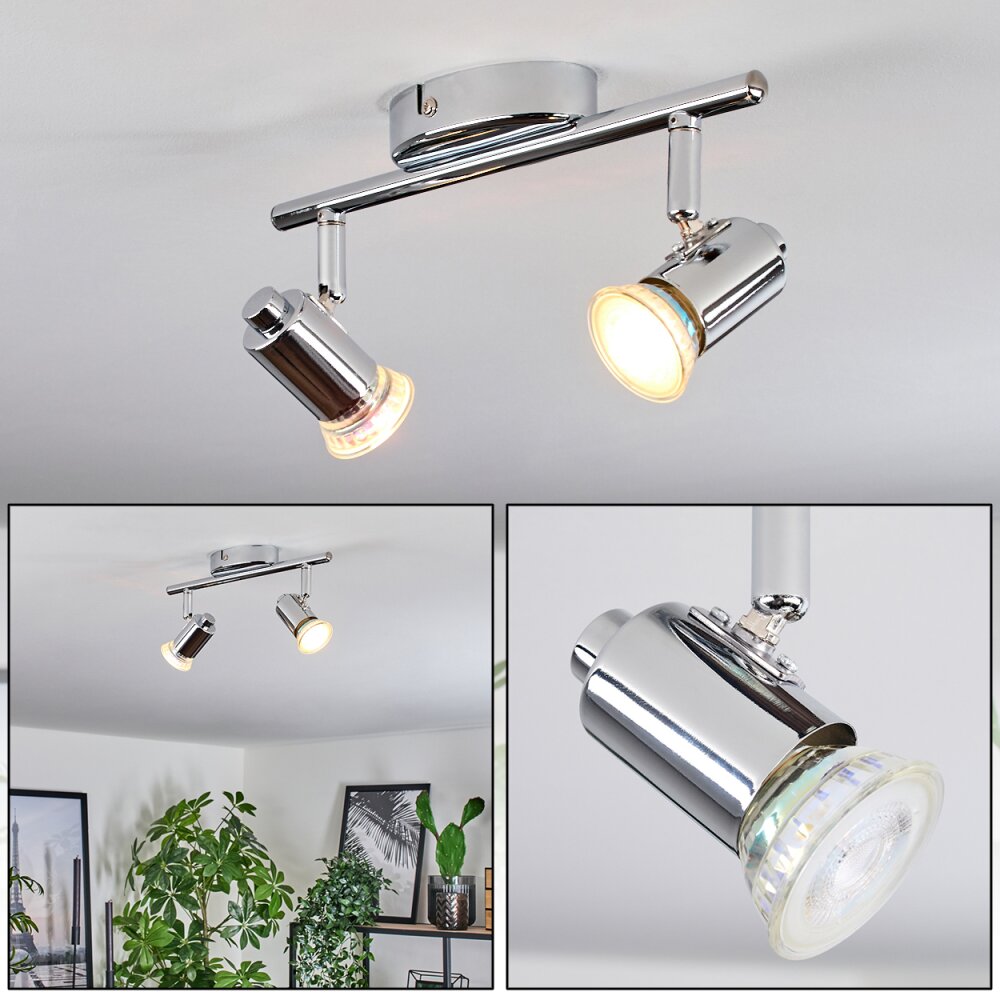 Plafonnier Grafberg Chrome, 2 lumières main product photo