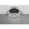 Ventilateur de plafond Reality KARLSBORG LED Noir, 1 lumière, Télécommandes