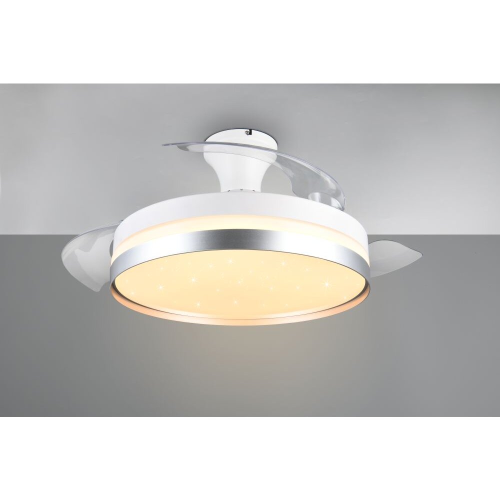 Ventilateur de plafond Reality LINDBERG LED Titane, 1 lumière, Télécommandes main product photo