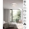 Ventilateur de plafond Reality UMEA LED Blanc, 1 lumière, Télécommandes