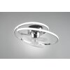 Ventilateur de plafond Reality UMEA LED Chrome, 1 lumière, Télécommandes