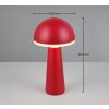 Lampe de table Reality FUNGO LED Rouge, 1 lumière