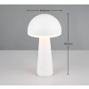 Lampe de table Reality FUNGO LED Blanc, 1 lumière