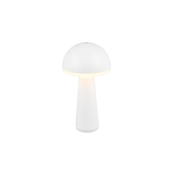 Lampe de table Reality FUNGO LED Blanc, 1 lumière