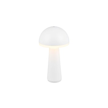 Lampe de table Reality FUNGO LED Blanc, 1 lumière