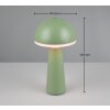Lampe de table Reality FUNGO LED Vert, 1 lumière