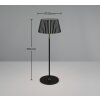 Lampe de table Reality SUAREZ LED Noir, 1 lumière