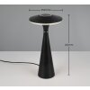 Lampe de table Reality TORREZ LED Noir, 1 lumière