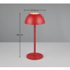 Lampe de table Reality RICARDO LED Rouge, 1 lumière