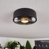Plafonnier  Grayan LED Noir, 1 lumière