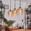 Vevino Suspension Ambre, Clair, 3 lumières