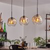 Ripoll Suspension Ambre, Clair, 3 lumières