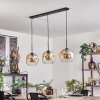 Ripoll Suspension Ambre, Clair, 3 lumières