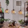 Ripoll Suspension Ambre, Clair, 3 lumières