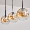 Ripoll Suspension Ambre, Clair, 3 lumières