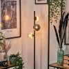 Remaisnil Lampadaire Ambre, Fumé, 3 lumières