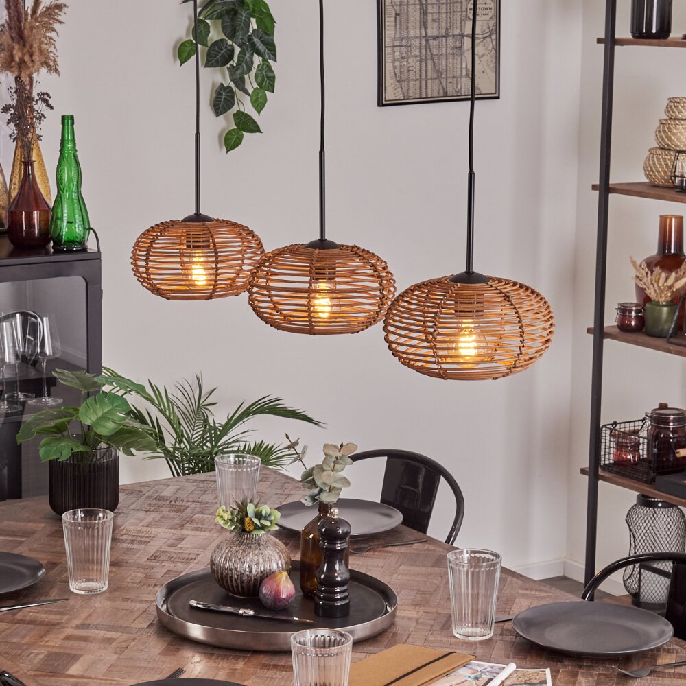 Mulstrand Suspension Noir, 3 lumières main product photo