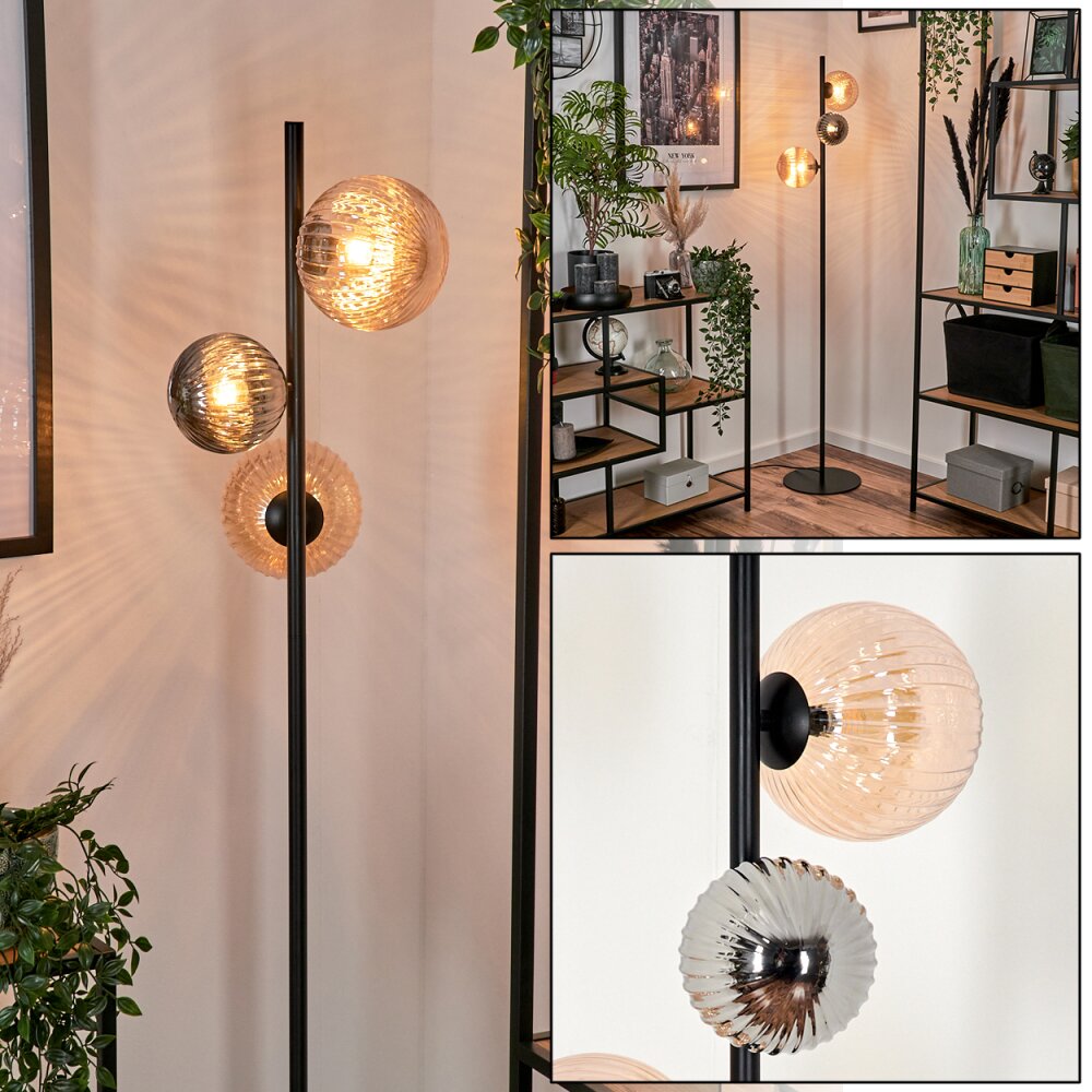 Remaisnil Lampadaire Noir, 3 lumières main product photo