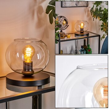 Apedo Lampe à poser Noir, 1 lumière