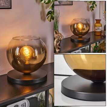 Koyoto Lampe à poser 25 cm Noir, 1 lumière Koyoto Lampe à poser 25 cm Noir, 1 lumière