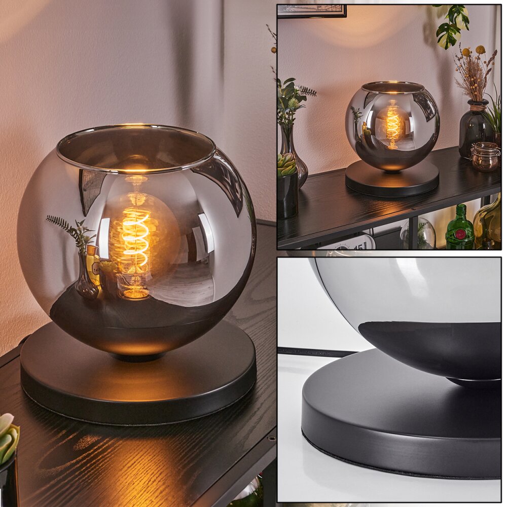 Koyoto Lampe à poser 25 cm Noir, 1 lumière main product photo