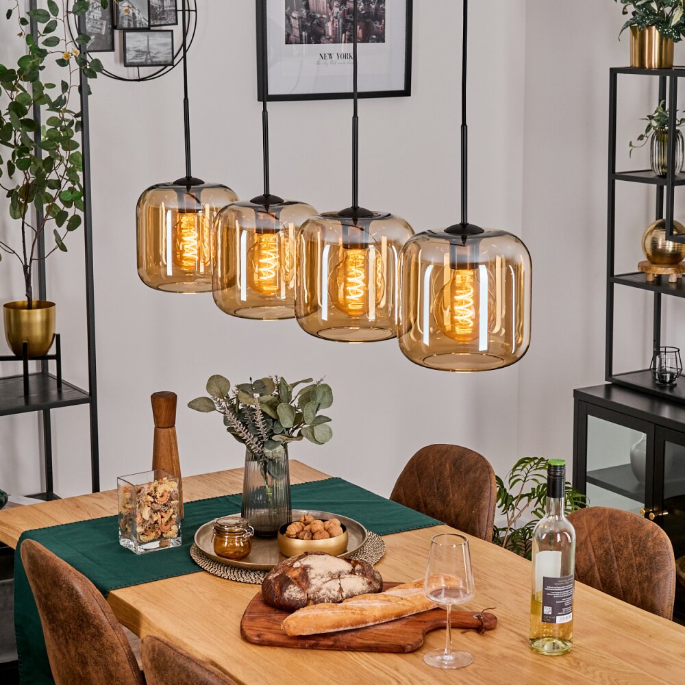 Lauden Suspension Noir, 4 lumières main product photo