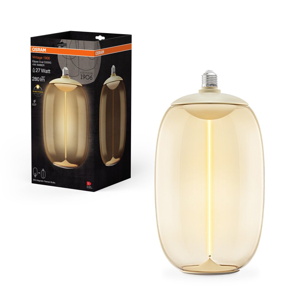 Luminaires Osram E27 LED 4 Watt blanc chaud 280 Lumen main product photo
