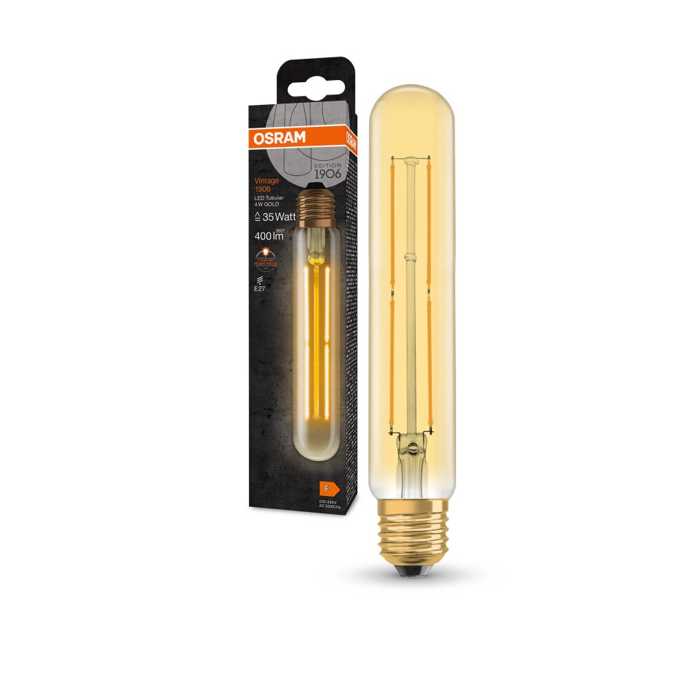 Luminaires Osram E27 LED 4 Watt blanc chaud 400 Lumen main product photo