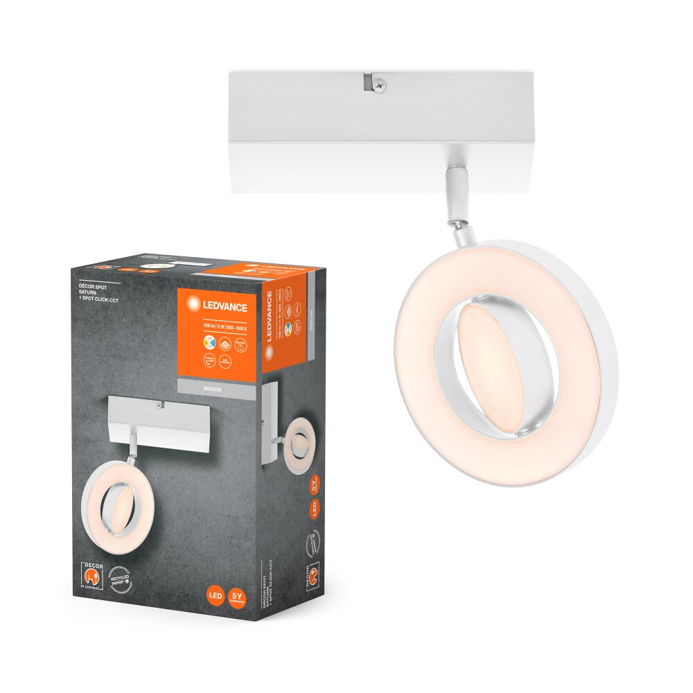 Decor Plafonnier Luminaires Ledvance LED Blanc, 1 lumière main product photo