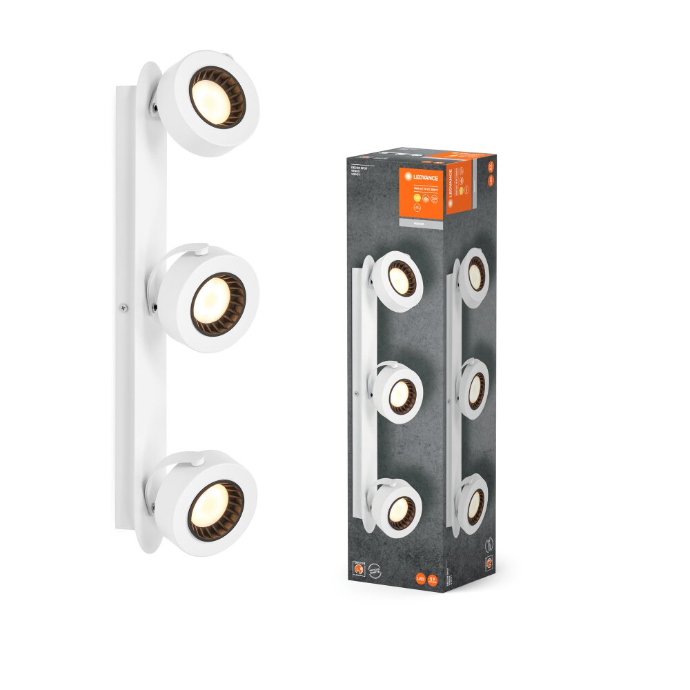 Decor Plafonnier Luminaires Ledvance LED Blanc, 3 lumières main product photo