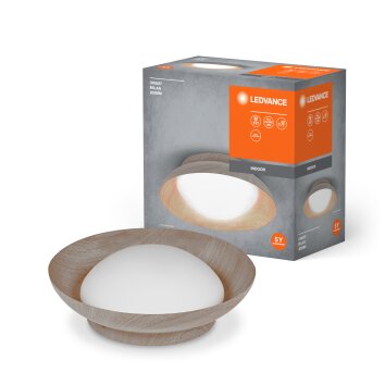 Orbis Plafonnier Luminaires Ledvance Couleur bois, 2 lumières Orbis Plafonnier Luminaires Ledvance Couleur bois, 2 lumières