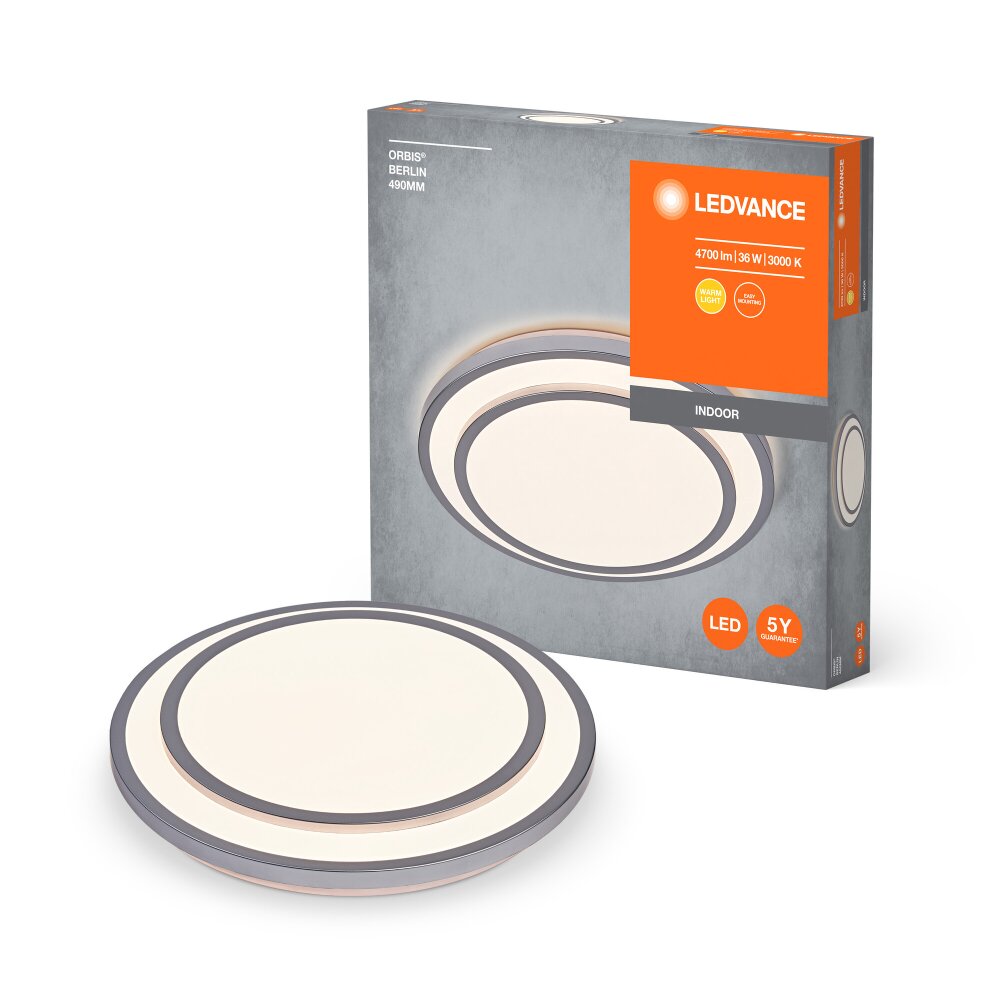 Orbis Plafonnier Luminaires Ledvance LED Argenté, 1 lumière main product photo