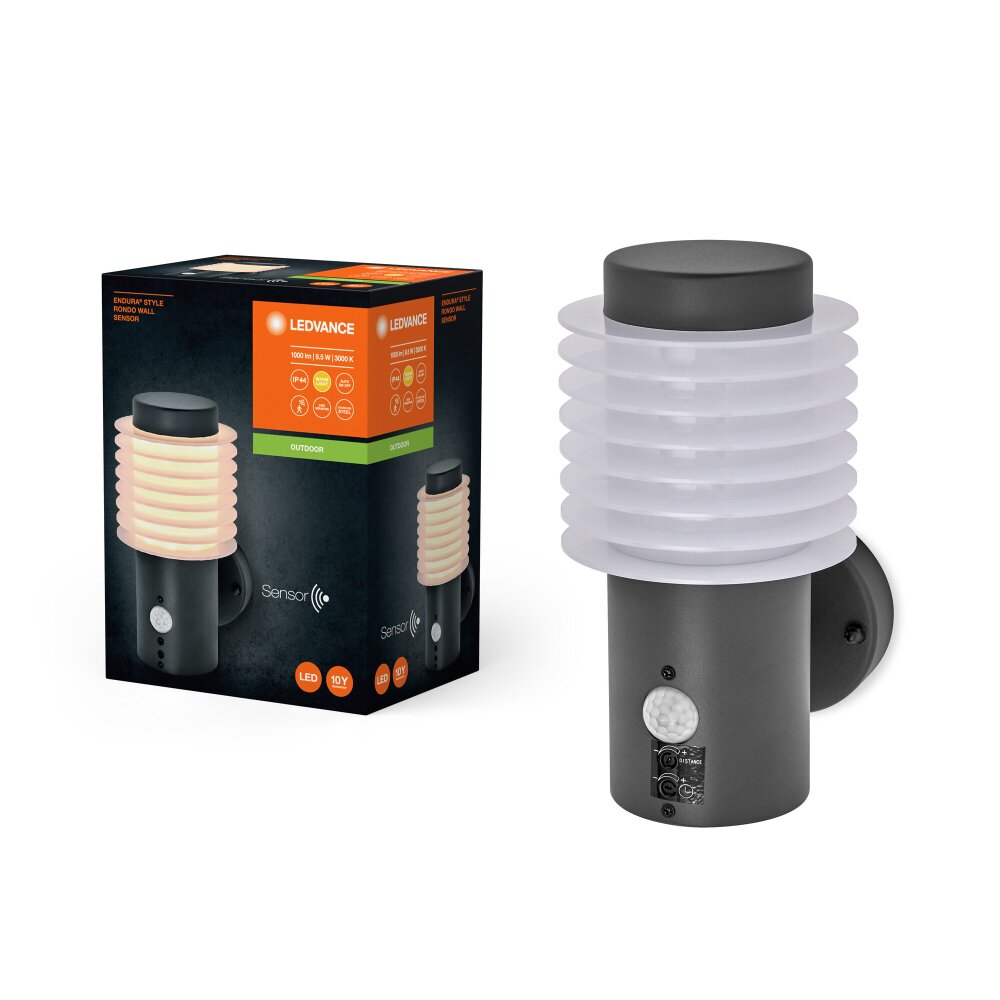 Endura Applique murale Luminaires Ledvance LED Gris, 1 lumière main product photo