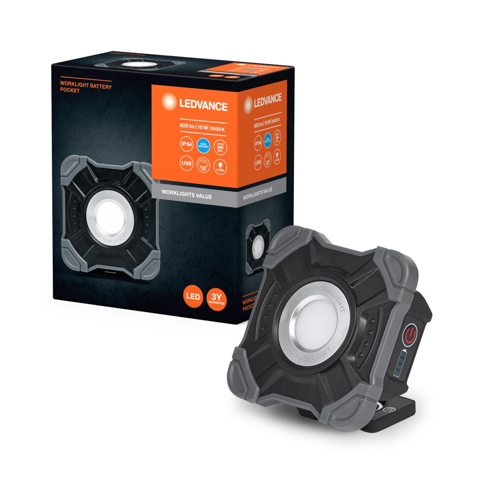 Worklight Projecteur Luminaires Ledvance LED Gris, Noir, 1 lumière main product photo