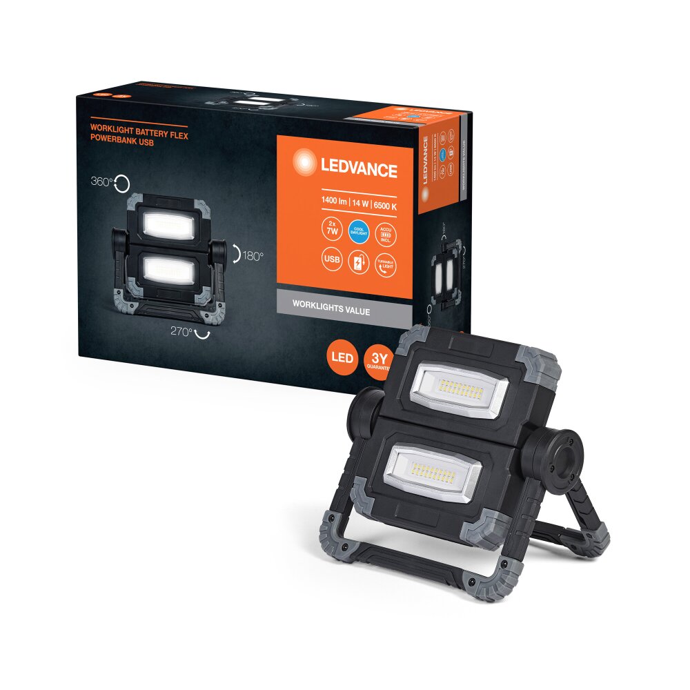 Worklight Projecteur Luminaires Ledvance LED Gris, Noir, 1 lumière main product photo
