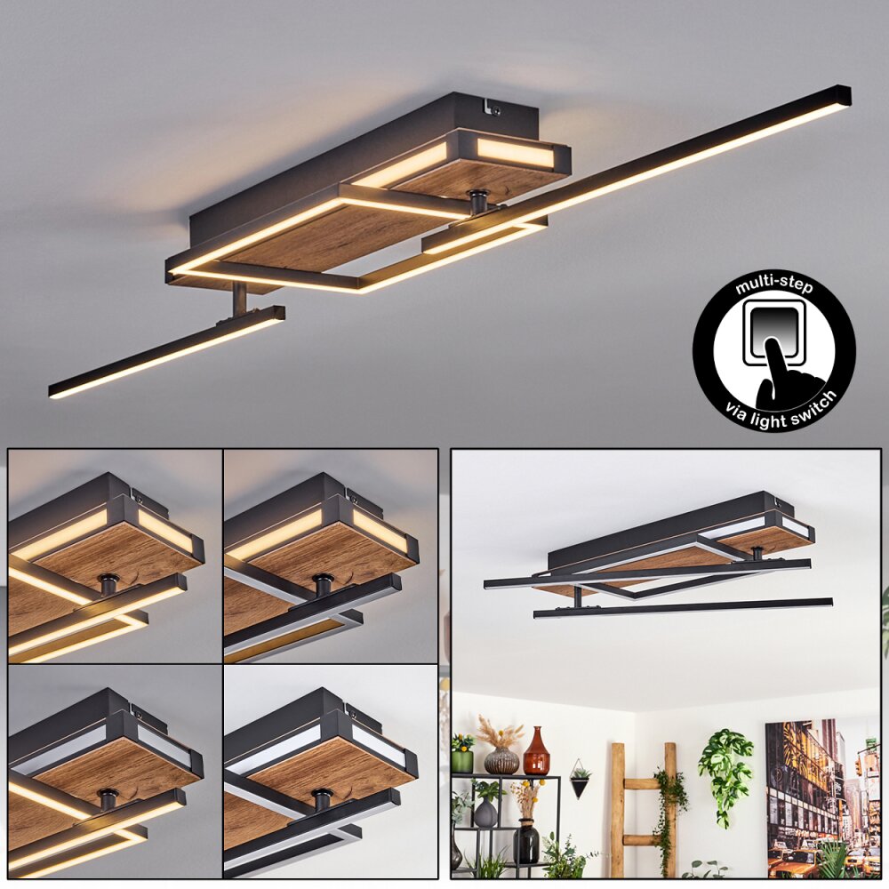 Sigersvik Plafonnier LED Écru, Noir, 1 lumière main product photo