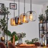 Lauden Suspension Ambre, Chrome, Clair, 4 lumières