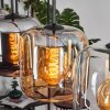 Lauden Suspension Ambre, Chrome, Clair, 4 lumières