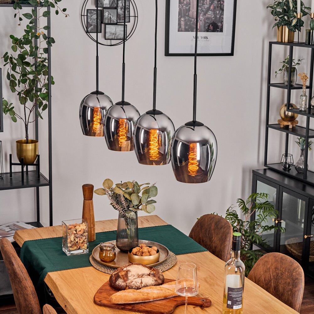 Vevino Suspension Chrome, 4 lumières main product photo