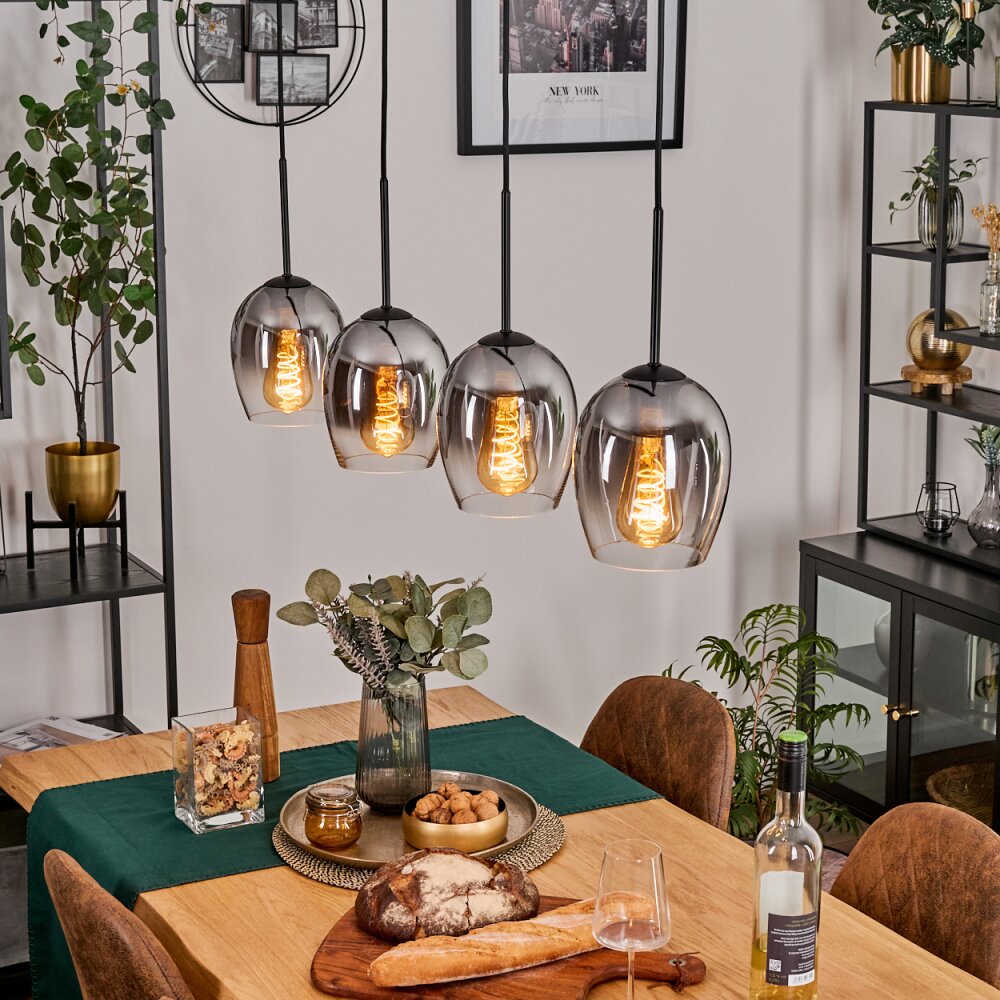 Vevino Suspension Clair, Fumé, 4 lumières main product photo
