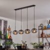 Oravi Suspension Noir, 4 lumières