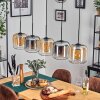 Lauden Suspension Ambre, Clair, Fumé, 5 lumières