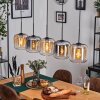Lauden Suspension Ambre, Clair, Fumé, 5 lumières