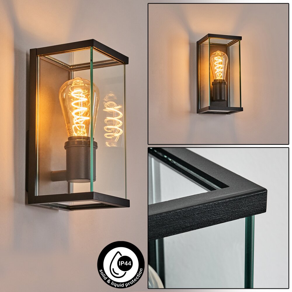 Sangbana Lampe murale d´extérieur Noir, 1 lumière main product photo