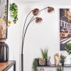 Koyoto Lampadaire Noir, 3 lumières