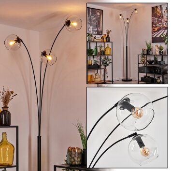 Koyoto Lampadaire Noir, 3 lumières Koyoto Lampadaire Noir, 3 lumières